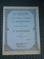 L.R. Feuillard Goltermann Op. 30 1er Mouvement Du 2me Concerto En Ré Delrieu - Scores & Partitions
