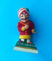 AIR INDIA Beautifull Original Vintage Advertising Maharajah Mascot Figurine 1960s By Bapulal Ramchand & Co. Bombay - Pubblicità