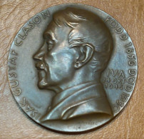 Bronze Medal From 1930 From Sweden- Signed By Erik Lindberg - Autres & Non Classés