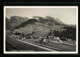 AK Weissbad, Gesamtansicht Mit Alpstein  - Weissbad 