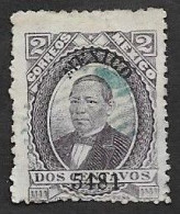 SD)1882 MEXICO BENITO JUAREZ 2C SCT 124, WITH MEXICO DISTRICT, WITH BARREL CANCELLATION - Messico