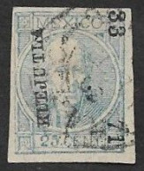 SD)1868 MEXICO HIDALGO 25C SCT 61, HUEJUTLA DISTRICT, USED - Messico