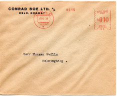 77146 - Norwegen - 1929 - 10o Freistpl A Bf OSLO -> Schweden - Cartas & Documentos