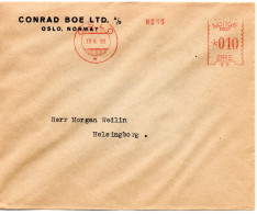 77146 - Norwegen - 1929 - 10o Freistpl A Bf OSLO -> Schweden - Covers & Documents