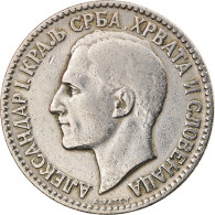 Monnaie, Yougoslavie, Alexander I, 2 Dinara, 1925, TTB, Nickel-Bronze, KM:6 - Yugoslavia