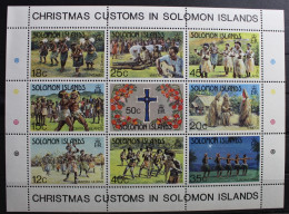 Salomonen Block 12 Mit 509-517 Postfrisch Volksbräuche #RY595 - Solomoneilanden (1978-...)