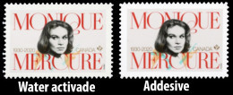 Canada (Scott No.3369-70 - Monique Mercure) [**] 2023 Adhesive And Water Activated - Unused Stamps