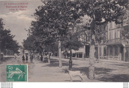 L1-82) VALENCE D ' AGEN (TARN ET GARONNE) ALLEES DE L ' EGLISE - HABITANTS - CHIEN - EN 1910 - Valence