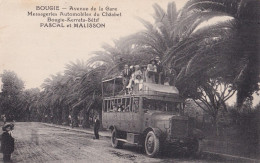 BOUGIE - AVENUE DE LA GARE  - MESSAGERIES AUTOMOBILES DU CHAABET - KERRATA - SETIF - PASCAL ET MALISSON - AUTOBUS - Bejaia (Bougie)