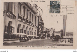 L20-06) NICE - PALAIS DE LA MEDITERRANEE - DALMAS ARCHITECTE + TIMBRE ET TAMPON EXPOSITION COLONIALE PARIS 1931 - Monuments, édifices