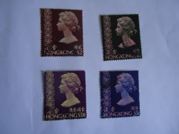 HONG  KONG  USED STAMPS  4 QUEEN 1973 - Otros & Sin Clasificación