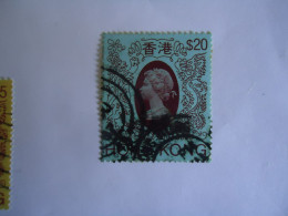 HONG  KONG  USED STAMPS    QUEEN 1982  $ 20 - Andere & Zonder Classificatie