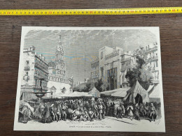 1873 ILL2 ESPAGNE LA PLACE DU MARCHÉ DE LA LONJA DE SEDA, A VALENCE, - Collezioni