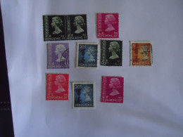 HONG  KONG  USED   STAMPS  10  QUEEN 1987  LOT - Other & Unclassified