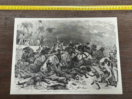 1873 ILL2 EXÉCUTIONS DE SANTIAGO DE CUBA. - LES CADAVRES FOULES AUX PIEDS DES CHEVAUX, APRES L'EXECUTION. - Collezioni