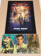 Mint Singapore Telecom GPT Singtel Phonecard, Star Wars,Set Of 3 Mint Cards In Folder With 2 Postcard(Same Serial Number - Singapore