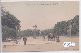 PARIS- BOIS DE BOULOGNE- PORTE DAUPHINE - Arrondissement: 16