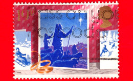 INGHILTERRA - GB - GRAN BRETAGNA - Usato - 1988 - Natale - Cartoline - Pastori Che Guardano Verso La Stella - 19 - Usati