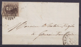 L. Affr. N°10A (margé & Voisins P120 Càd TOURNAY /2 FEV 1860" Pour GAURAIN RAMECROIX - 1858-1862 Médaillons (9/12)