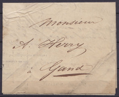 Lettre De Voiture Papier Timbré 15c Datée 3 Mai 1829 De ANVERS Pour GAND - 1815-1830 (Periodo Olandese)