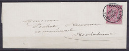 L. Affr. N°46 Càd BOUILLON /28 NOV 1888 Pour ROCHEHAUT - 1884-1891 Leopold II