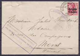 L. Affr. N°OC3 Càd BOSCHVOORDE /30 III 1915/ BOITSFORT Pour MONS - Cachet Censuer Militaire  [Geprüft / …] Voir Scan (au - OC1/25 Gobierno General