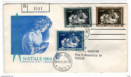 Vaticano FDC Venetia 1960 Natale  Viaggiata - FDC