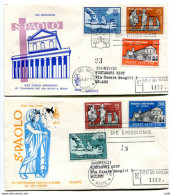 Vaticano FDC Venetia 1961 San Paolo  Viaggiata Racc. Per L'Italia - FDC