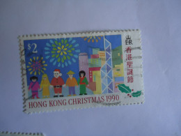 HONG  KONG  USED STAMPS CHRISTMA 1990 $ 2 - Altri & Non Classificati