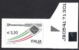 Italia 2009; Posta Italiana Da € 3,30: Francobollo Con Codice Alfanumerico. - 2001-10: Nieuw/plakker