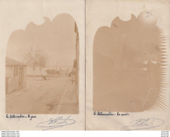 M4-33) PAUILLAC - GIRONDE - ENSEMBLE DE 2 CARTES PHOTOS PRISES DE JOUR ET DE NUIT - VERS 1900 - 2 SCANS  - Pauillac