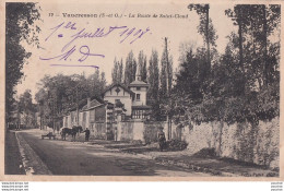 M11-92) VAUCRESSON - LA ROUTE DE SAINT CLOUD - ANIMEE - EN 1907 - ( 2 SCANS ) - Vaucresson