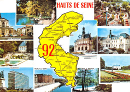 92 Carte Map Du Département Des Hauts De Seine  45(scan Recto-verso)KEVREN1Ter - Chatenay Malabry