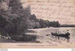 M21-47) CASTELMORON SUR LOT - LES RIVES DU LOT - BARQUE ANIMEE  -  ( 2 SCANS ) - Castelmoron