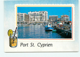 Saint Cyprien, Vue D'ensemble, Le Port, Les Pecheurs (scan Recto-verso) KEVREN0065 - Saint Cyprien