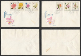SD)1965 CUBA  2 FIRST DAY COVERS, FLOWERS, VARIETY OF COLORS, XF - Andere & Zonder Classificatie