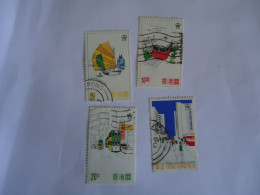HONG  KONG  USED STAMPS TRANSPORT TRAIN  SHIP BUSS 4 - Sonstige & Ohne Zuordnung