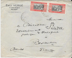 A.O.F.  - Sur Lettre De 1935          Emile VERGÉ   KÉBÉMER   (Sénégal) - Storia Postale