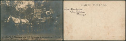 Carte Photo - Souvenir De L'évacuation Des Boche 1918 (charette + Pancarte évacué Tourcoing Et Mouscron). - Mouscron - Moeskroen