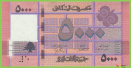 Voyo LEBANON 5000 LIVRES 2021(2022) P91c B542a A 02 UNC - Líbano