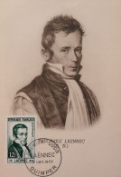 Theophile Laennec - Maxi Card, Maximum, France (Medicine, Personalities) - Cartoline Maximum