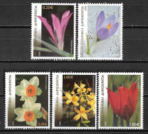 GREECE 2005 Greek Flora Complete MNH Set Vl. 2275 / 2279 - Unused Stamps