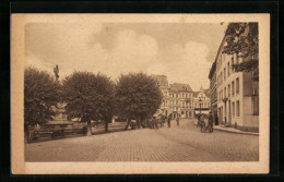 AK Siegburg, Der Marktplatz Mit Dem Denkmal  - Siegburg