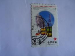 HONG  KONG  USED STAMPS TRANSPORT TRAINS - Otros & Sin Clasificación