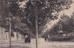 A7-31) MURET - HAUTE GARONNE - ALLEES NIEL - DALAYRAC - PROMENEURS -  EN 1918 - ( 2 SCANS ) - Muret