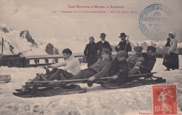   31) LES SPORTS D'HIVER A LUCHON - PLATEAU DE SUPERBAGNERES - DEPART  D ' UN BOB - EN 1913 - Superbagneres