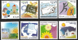 GREECE 2005 Personalized Stamps Complete MNH Set Vl. 2287 / 2294 - Nuevos