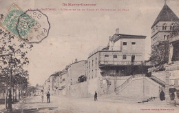 31) SAINT  GAUDENS - HAUTE GARONNE - L ' ESCALIER DE LA VILLE ET  BOULEVARD DU MIDI - EN 1907 - Saint Gaudens