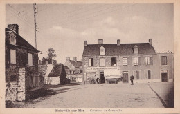 50) BLAINVILLE SUR MER - CARREFOUR DE GONNEVILLE - H. LEBOULANGER - EPICERIE - RESTAURATEUR - ANIMEE - 2 SCANS  - Blainville Sur Mer