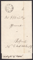 Baden - 1837 Brief LÖRRACH Schw.R2 Mit G.B. Mit Inhalt  (15871 - Sonstige & Ohne Zuordnung